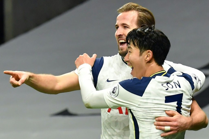 Harry Kane (left) and Son Heung-min both scored in Tottenham's win against Arsenal