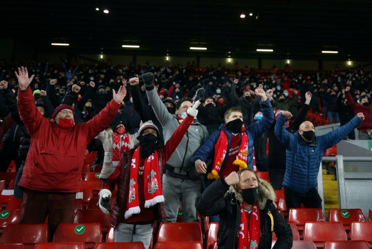 Liverpool supporters returned to Anfield for the first time since March for the Premier League match against Wolves