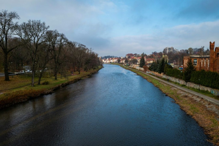The river Neisse separates the German city of Goerlitz, on the left, from the Polish city of Zgorzelec