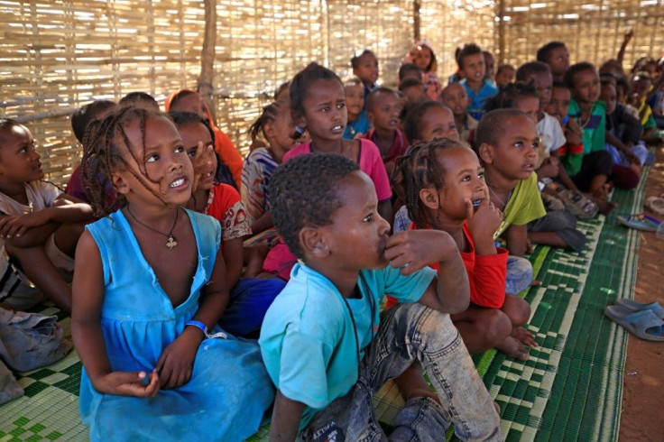 The United Nations says children make up 45 percent of the 49,000 Ethiopians who have sought refuge in neighbouring Sudan
