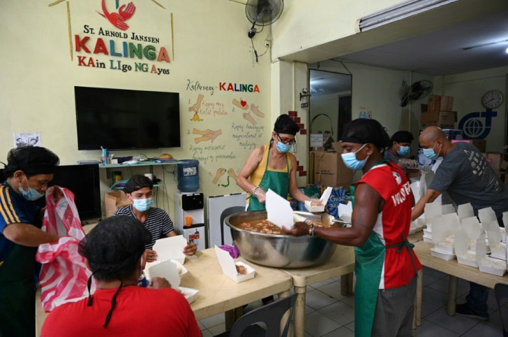 Charities like the Roman Catholic order Society of the Divine Word say demand for their free meals is increasing constantly