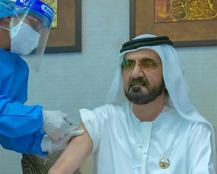 Dubai ruler Sheikh Mohammed bin Rashid Al-Maktoum receives an experimental coronavirus vaccine in November, joining other top Emirati officials to take part in third-phase trials