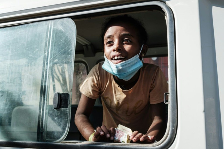 Seven-year-old Shalom was separated from her mother in the chaotic exodus of refugees from their Ethiopian hometown of Humer last month