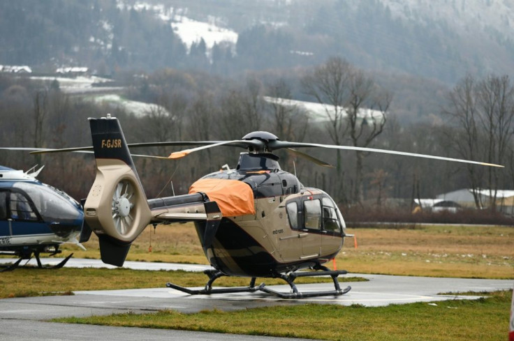 An Airbus EC135 helicopter belonging to Service aerien francais (SAF), the same model that crashed in the Alps Tuesday