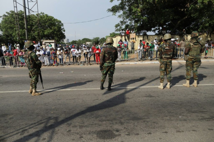 Ghana security forces were deployed to the electoral commission's head office in Accra before the results were announced