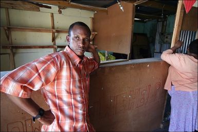 Somali shopkeeper in South Africa