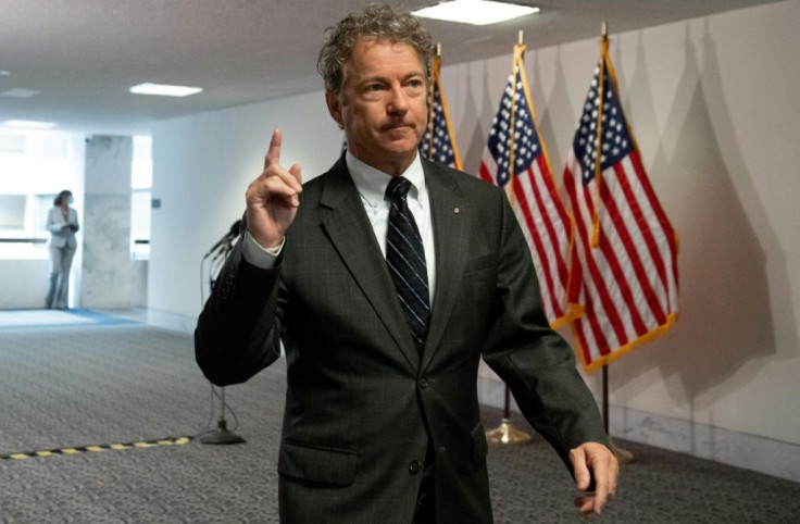 US Senator Rand Paul, seen in November 2020, has been outspoken in opposing arms sales to the United Arab Emirates despite his usual support of President Donald Trump