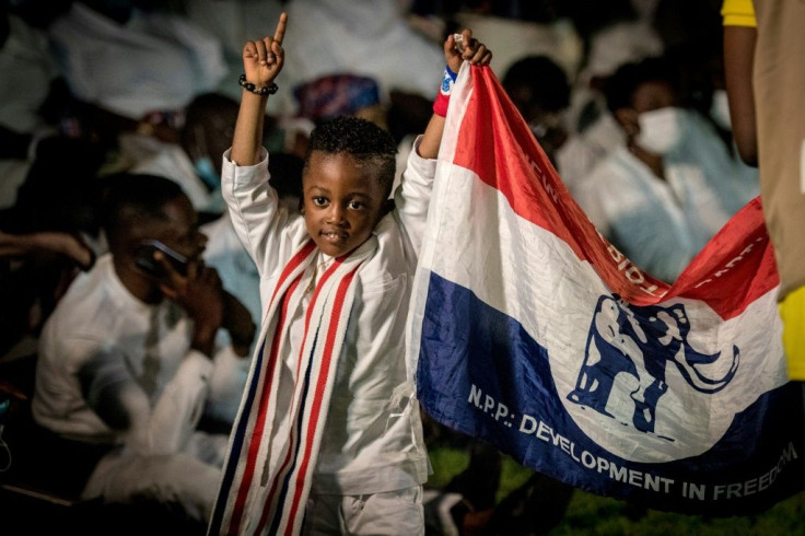 The news was greeted with celebrations from his supporters in the seaside capital Accra