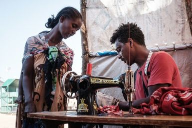 In Sudan's Um Raquba refugee camp, lone Ethiopian tailor Omar Ibrahim provides a vital service to fellow refugees, many of whom fled their homeland with nothing but the clothes on their back