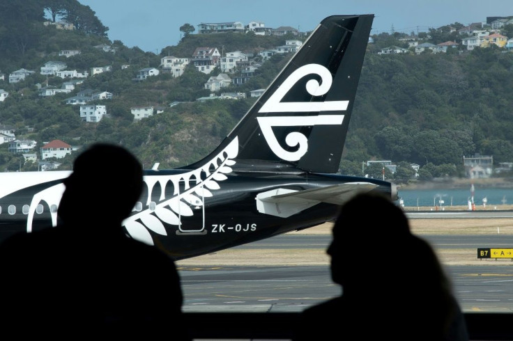 An Air New Zealand plane at Wellington airport. The government is planning for quarantine-free travel with the Cook Islands