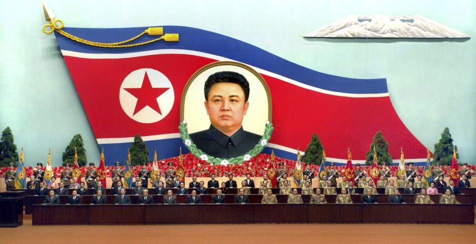 The central general meeting is held at the April 25 House of Culture in Pyongyang 