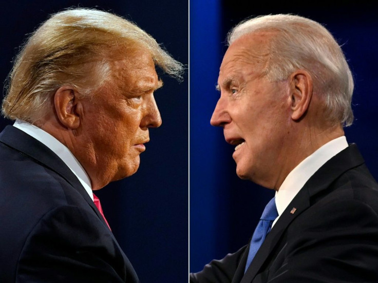 US President Donald Trump and President-elect Joe Biden; the Electoral College is set to confirm Biden's election victory, though Trump has yet to concede