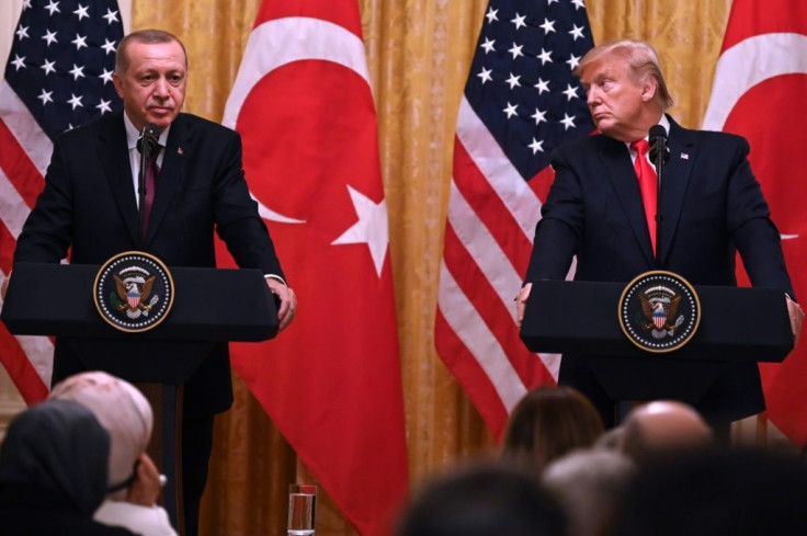 US President Donald Trump and Turkeish President Recep Tayyip Erdogan, who have forged a warm relationship, meet in November 2019