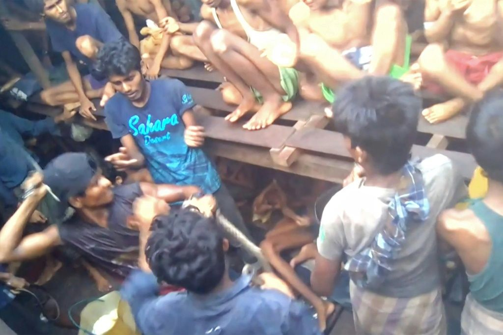 Exclusive Video Smugglers Beat Rohingya On Trafficking Boat Ibtimes