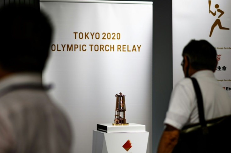The Olympic flame is currently on display in Tokyo