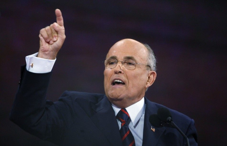 Former Republican presidential candidate Giuliani speaks at the 2008 Republican National Convention in St. Paul Minnesota