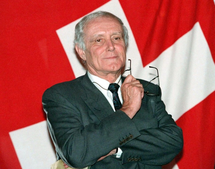 Flavio Cotti, pictured in 1998 during his second term as president of Switzerland