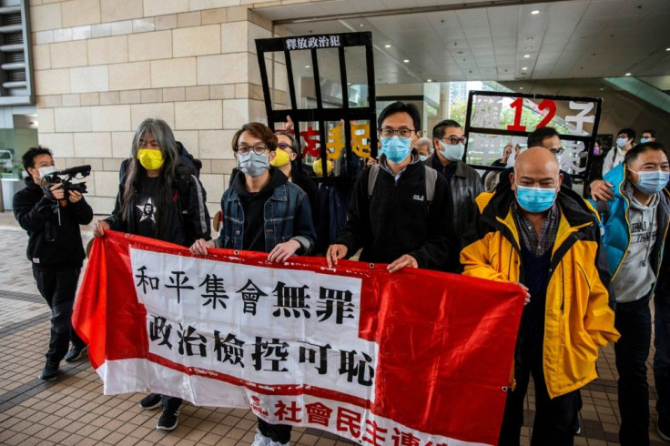 Hong Kong police arrested eight activists this month, accusing them of being key instigators of a banned rally