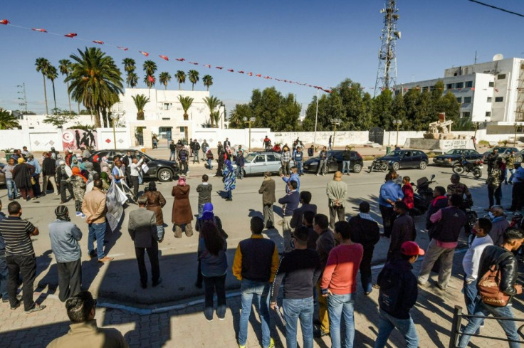 People took to the streets of Sidi Bouzid again this October, to demand stable employment, as the ten year anniversary of the revolution approached