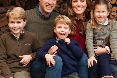 Prince William and Kate Middleton with children