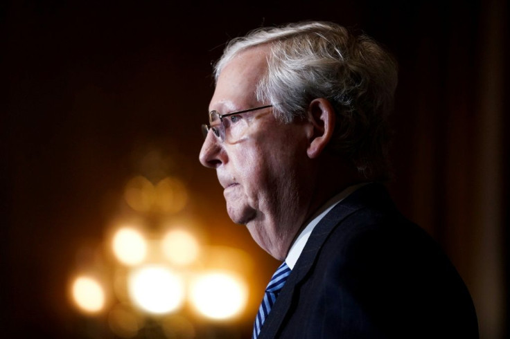Senate Majority Leader Mitch McConnell said lawmakers will stay in Washington until they have passed a new pandemic relief package