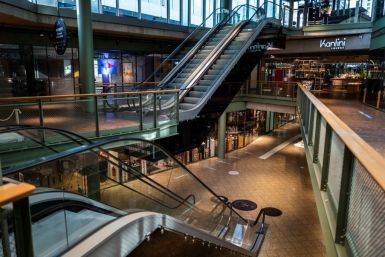 German shopping malls are now empty after the country introduced measures to try and get virus infections under control
