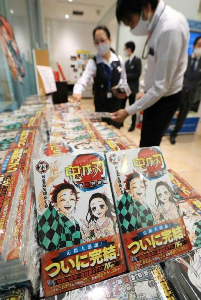 Long queues formed outside manga shops earlier this month for the release of its 23rd tome of 'Demon Slayer'