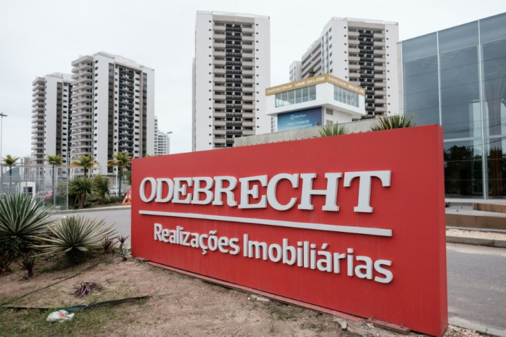 Odebrecht's logo was red but the new company Novonor will use blue as it tries to distance itself from the corruption scandals of the past
