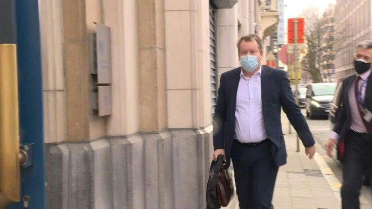IMAGESBritain's chief negotiator David Frost arrives at UK mission to the EU as negotiators hold "technical talks" in Brussels on Saturday with no sign of them breaking an impasse over post-Brexit fishing rights as a European Parliament deadline looms lar