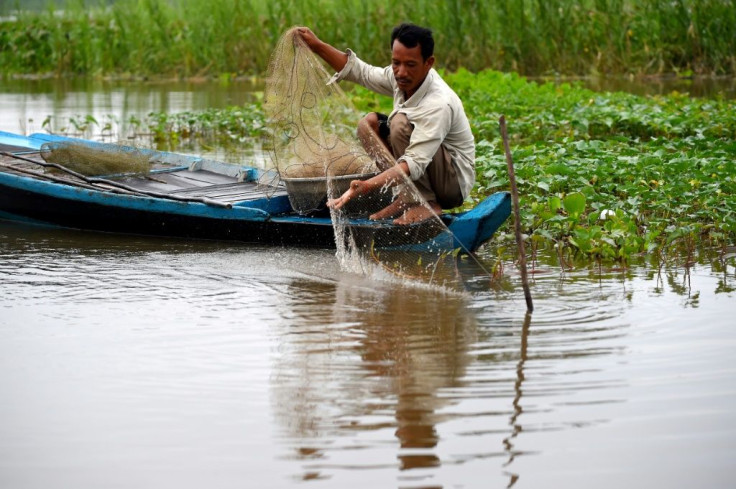 Fisherman Leng Vann says his catch is far lower these days and he may have to travel to the town of Siem Reap to look for work