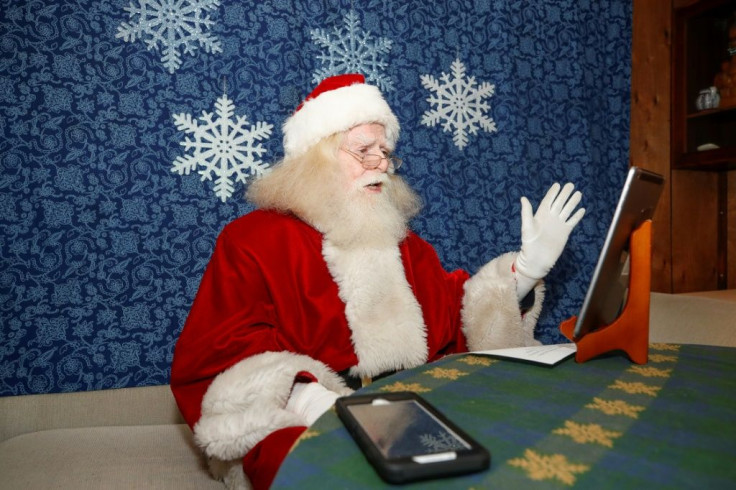 John Sullivan, an 81-year-old Santa from Streamwood, Illinois, has shifted to all virtual visits for the first time in his 30-year Santa career