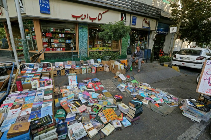 Bookstores stacked with Iranian and foreign titles translated into Persian line both Karim Khan and Enqelab streets in the capital Tehran