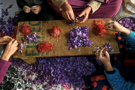 In Kashmir, dry conditions blamed on climate change have seen yields of saffron halved in the last two decades
