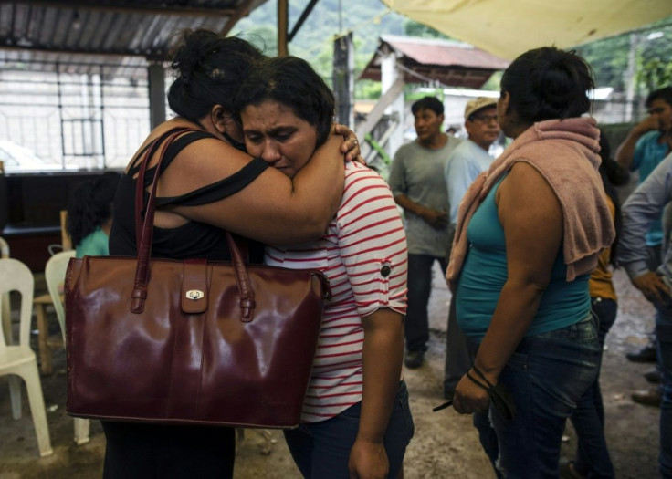 Friends and relatives of murdered Mexican journalist Julio Valdivia attend his funeral in Tezonapa, state of Veracruz, Mexico, on September 10, 2020