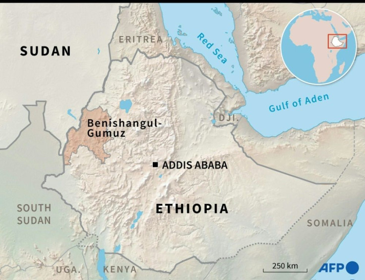Map of Ethiopia locating Benishangul-Gumuz region.