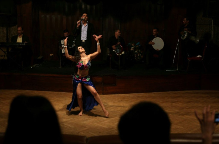 A Mexican dancer performs during a Cairo festival -- foreign belly dancers have dominated the Egyptian scene in recent years