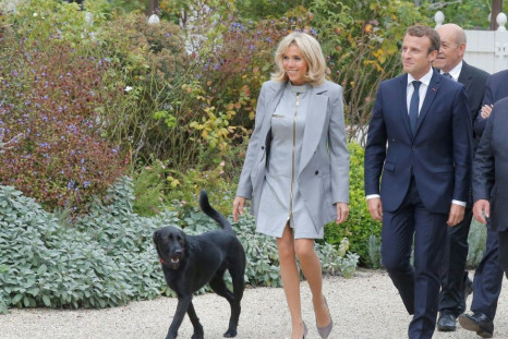 Nemo, a black Labrador-Griffin mix, is a rescue dog who Macron and his wife Brigitte reportedly adopted in 2017