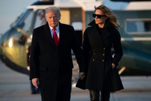 Donald Trump and his wife Melania left Washington to spend Christmas in Florida, after his shock rejection of a massive coronavirus relief package passed by Congress