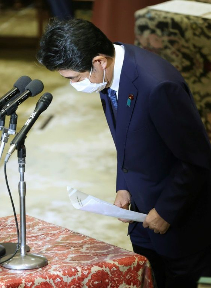 Abe stepped down earlier this year over health problems