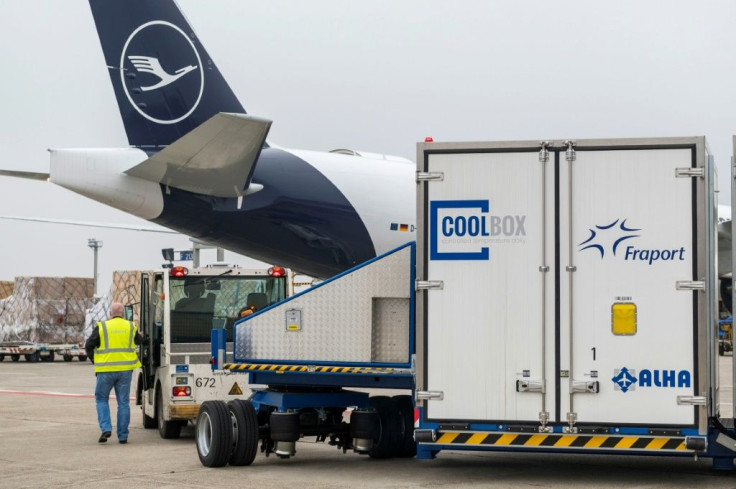 Logistics are crucial, with Frankfurt airport a hugely important handling hub for the vaccine and its special, deep freeze containers