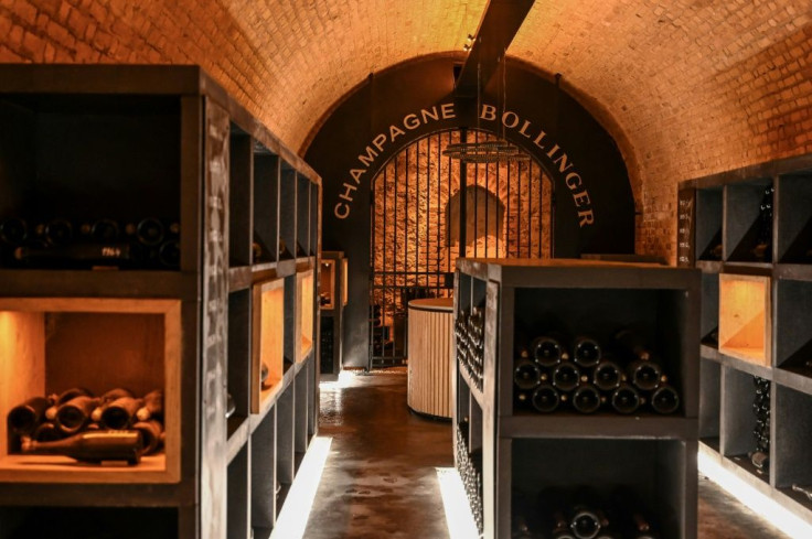 Around three million bottles of James Bond's favourite tipple Bollinger emerge from the champagne house's cellars outside Epernay, France each year