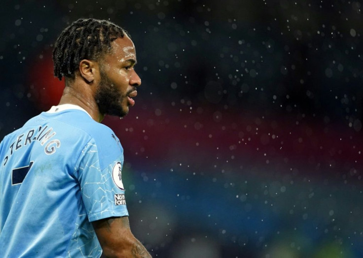 Misfiring: Raheem Sterling has scored just four Premier League goals for Manchester City this season
