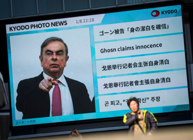 Ghosn was out on bail in Japan awaiting trial on financial misconduct charges when he was smuggled onto a private plane
