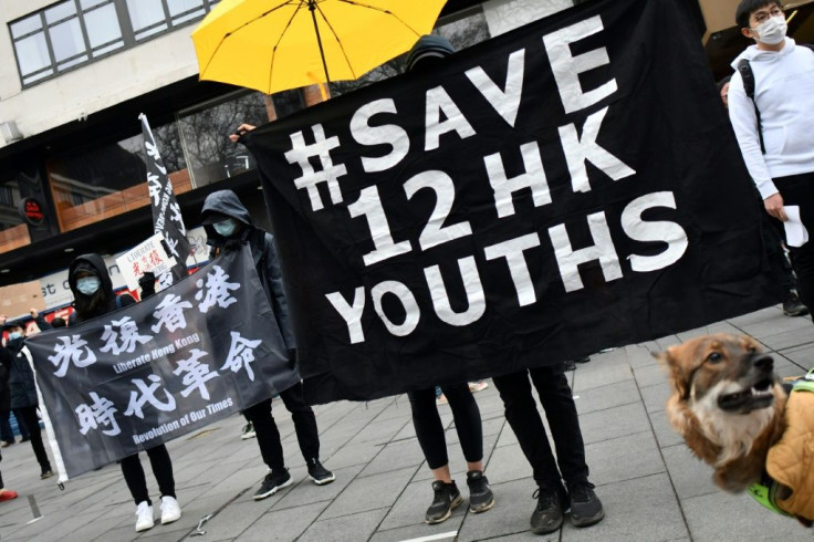 The so-called "Hong Kong 12" were apprehended by Chinese authorities in August as they attempted to flee for Taiwan