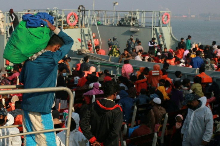 About 1,800 refugees were taken to the camps at Bhashan Char on Tuesday