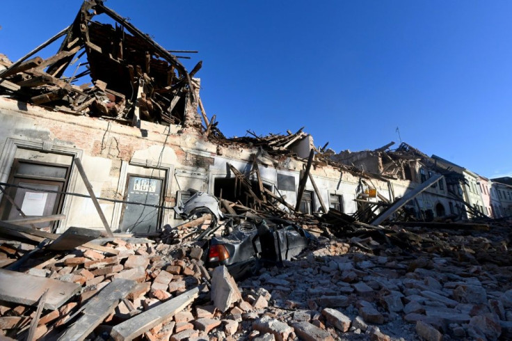 The damage was concentrated in the town of Petrinja, home to some 20,000 people, where rooftops caved in and bricks and other debris lined the streets