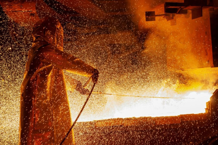 Nickel smelting at an Indonesian facility in Soroako, South Sulawesi