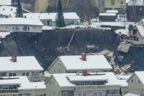 Norway's Prime Minister Erna Solberg travelled to Gjerdrum and described the landslide as "one of the largest" the country had seen.