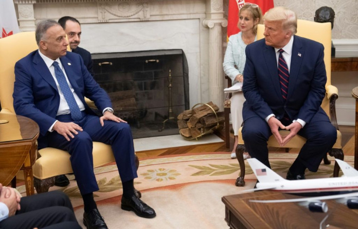 US President Donald Trump met Iraqi Prime Minister Mustafa al-Kadhemi in the White House on August 20