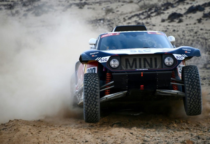 Champion: 2020 winner Carlos Sainz in practice